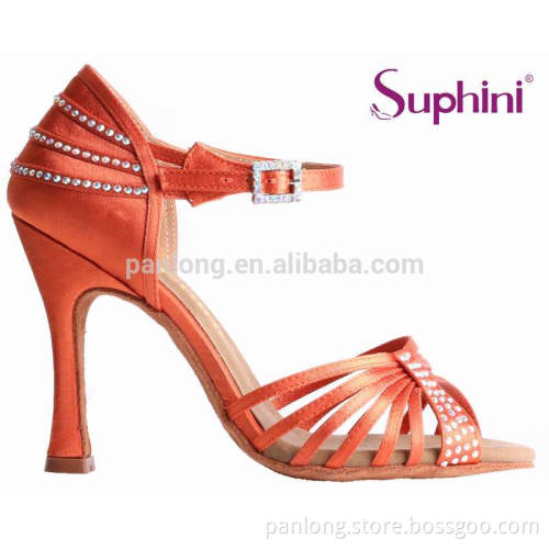 Orange Classic Salsa High Heel Dance Shoes 2017